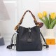 Black Casual Street Letter Patchwork Bags