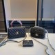Black Street Simplicity Letter Patchwork Chains Zipper Bags