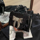 Black Celebrities Elegant Solid Sequins With Bow Bags