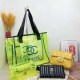 Green Yellow Street Simplicity Letter Patchwork Chains Zipper Bags
