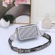 Grey Casual Street Letter Patchwork Zipper Bags