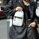 White Daily Print Patchwork Zipper Bags