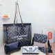 Black Street Simplicity Letter Patchwork Chains Bags