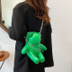 Green Casual Daily Solid Patchwork Zipper Bags