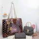 Coffee Street Simplicity Letter Patchwork Bags