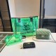 Green Street Simplicity Letter Patchwork Chains Zipper Bags