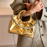Gold Daily Solid Patchwork Bags
