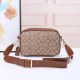 Brown Casual Street Letter Patchwork Zipper Bags
