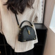 Black Vintage Patchwork Zipper Bags
