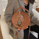 Light Brown Daily Patchwork Weave Bags