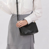 Black Daily Simplicity Solid Fold Bags