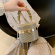 Khaki Daily Patchwork Hot Drill Zipper Bags