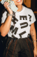 White Casual Print Patchwork O Neck T-Shirts