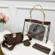 Coffee Casual Street Letter Patchwork Zipper Bags
