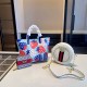 Multicolor Casual Street Letter Patchwork Chains Zipper Bags