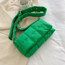 Green Daily Simplicity Plaid Patchwork Bags