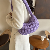 Purple Daily Simplicity Plaid Patchwork Bags