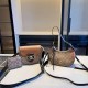 Brown Casual Street Letter Geometric Patchwork Zipper Bags