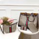 khaki Brown Street Elegant Letter Patchwork Zipper Bags