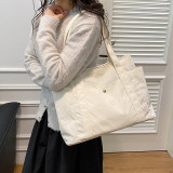 White Daily Solid Pocket Bags