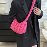 Rose Pink Daily Simplicity Plaid Patchwork Bags