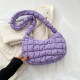 Purple Daily Simplicity Plaid Patchwork Bags