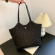 Black Daily Simplicity Rhombic Patchwork Bags