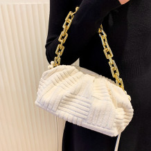 White Daily Geometric Patchwork Bags