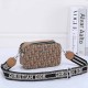 Khaki Casual Street Letter Patchwork Zipper Bags