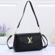 Black Casual Simplicity Letter Patchwork Bags