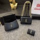 Black Casual Simplicity Letter Patchwork Chains Bags
