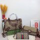 Brown Street Vintage Letter Patchwork Zipper Bags