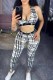 Black Gray Sexy Striped Bandage Letter Swimwears
