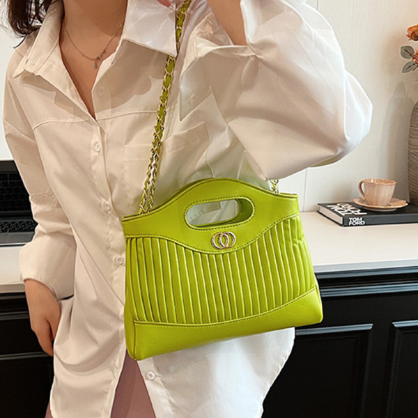 Green Daily Plaid Patchwork Bags