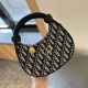 Black Casual Street Letter Zipper Bags
