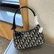 Blue Casual Street Letter Zipper Bags