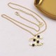 Gold Simplicity Letter Patchwork Chains Necklaces