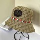 Khaki Street Letter Animal Patchwork Hat