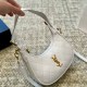 White Casual Simplicity Letter Zipper Bags