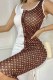 White Casual Print Patchwork Letter U Neck One Step Skirt Dresses