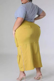 Pink Sweet Solid Patchwork Draw String Pocket Zipper Straight Mid Waist Straight Patchwork Bottoms