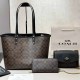 Coffee Casual Street Letter Geometric Patchwork Chains Bags