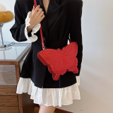 Pink Casual Daily Butterfly Patchwork Zipper Bags