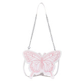 Pink Casual Daily Butterfly Patchwork Zipper Bags