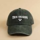 Army Green Casual Street Letter Embroidered Hat