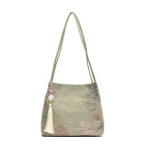 Pink Daily Embroidery Patchwork Bags