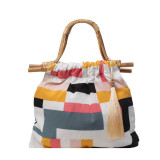 Pink Casual Daily Color Block Patchwork Fold Bags