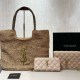 Khaki Casual Simplicity Letter Patchwork Chains Zipper Bags