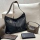 Black Coffee Casual Street Letter Patchwork Zipper Bags
