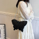 Black Casual Daily Butterfly Patchwork Zipper Bags